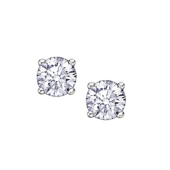 AM101 DIAMOND SOLITAIRE EARRINGS
