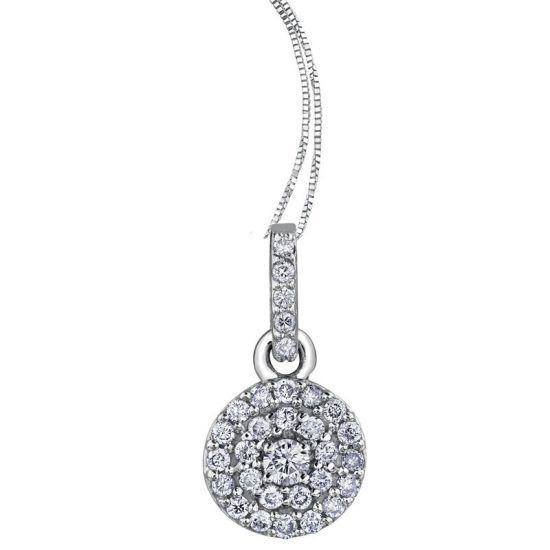 AM302 HALO MOUNT DIAMOND PENDENT