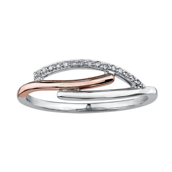 DD2806 TWO TONE DIAMOND RING