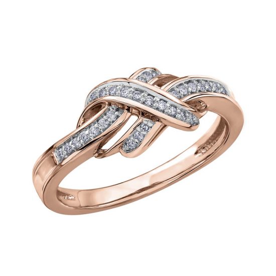 DD2948 LOVE KNOT DIAMOND RING