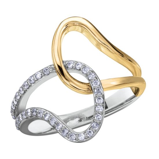 DD2967 INTERLINKING DIAMOND RING