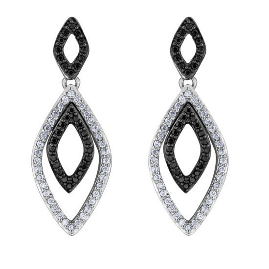 DD2976 BLACK DIAMOND EARRINGS