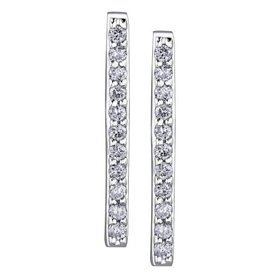DD3001 DIAMOND BAR EARRINGS