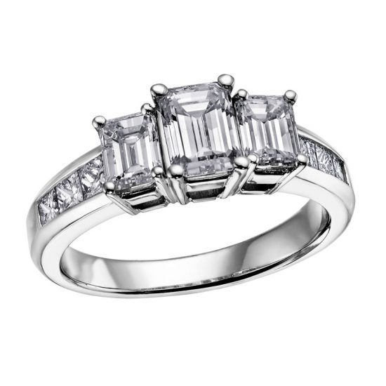 DX371 PAST PRESENT & FUTURE DIAMOND RING