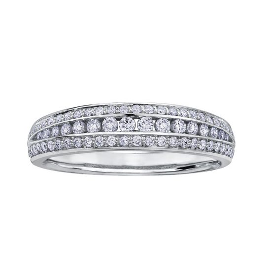 DX656  CHANEL SET DIAMOND BAND